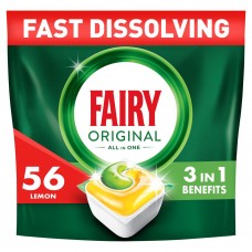 Капсулы для посудомоечной машины Fairy Original Лимон 56 шт