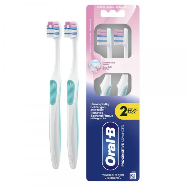 Зубная щетка Oral-B Pro-Sensitive Advanced 2 шт
