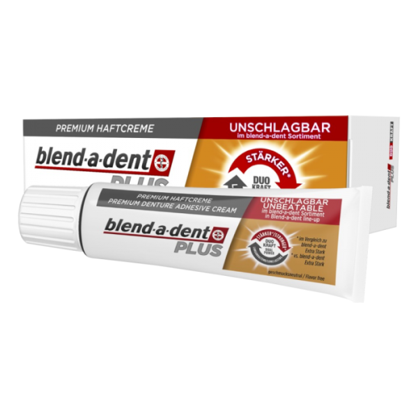 Крем-клей для зубних протезів, без смаку Blend a dent Plus 40 г