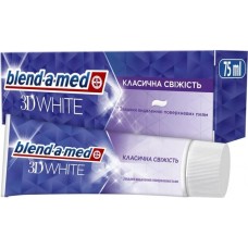 Зубна паста класична свіжість Blend a med 3D White 75 мл