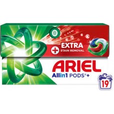 Капсули для прання Ariel Pods All in 1 Extra Stain Removal 19 шт