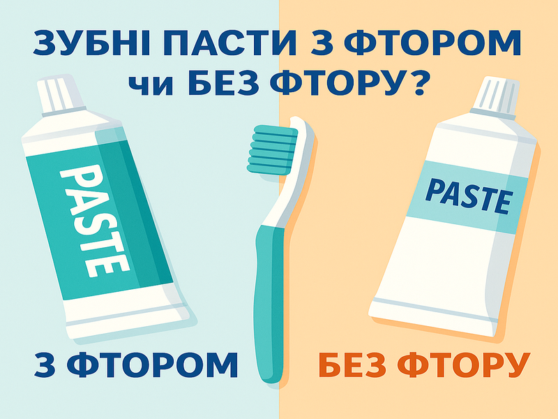Зубні пасти з фтором чи без: що вибрати?