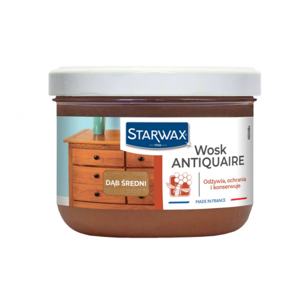 Воск в пасте Starwax Antiquaire, оттенок «Средний дуб», 375 мл