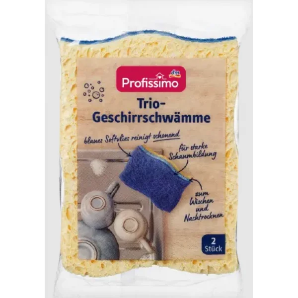 Губки для миття посуду Profissimo Trio-Topfschwamme 2 шт.
