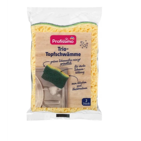 Губки для миття посуду Profissimo Trio-Topfschwamme 2 шт.
