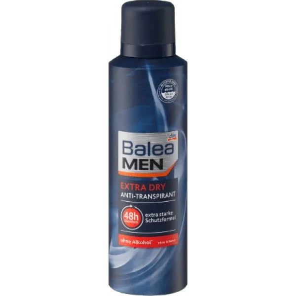 Чоловічий дезодорант Balea Extra Dry 0% Alkohol, 200 мл