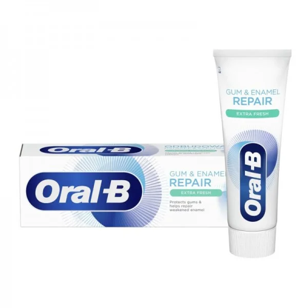 Освіжаюча зубна паста для відновлення ясен та емалі ORAL-B Gum&Enamel REPAIR Fresh White 75ml