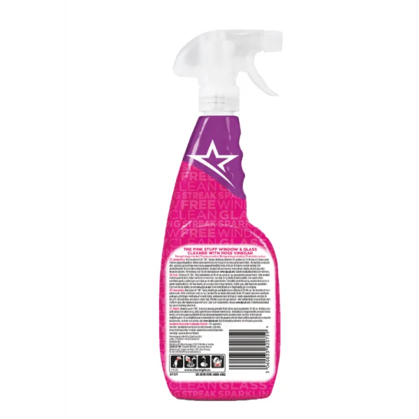 Спрей для миття вікон The Pink Stuff Window & Glass Cleaner with Rose Vinegar 750 мл.