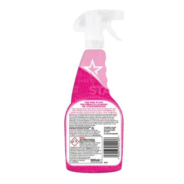 Спрей пятновыводителя The Pink Stuff Laundry Oxi 500 мл.