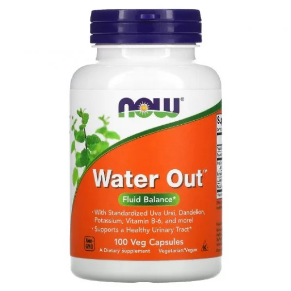 NOW Foods, Water Out, водный баланс, 100 вегетарианских капсул