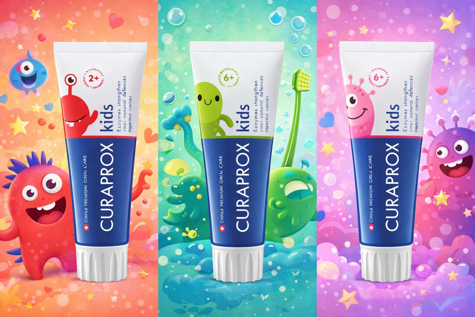пасты Curaprox Kids