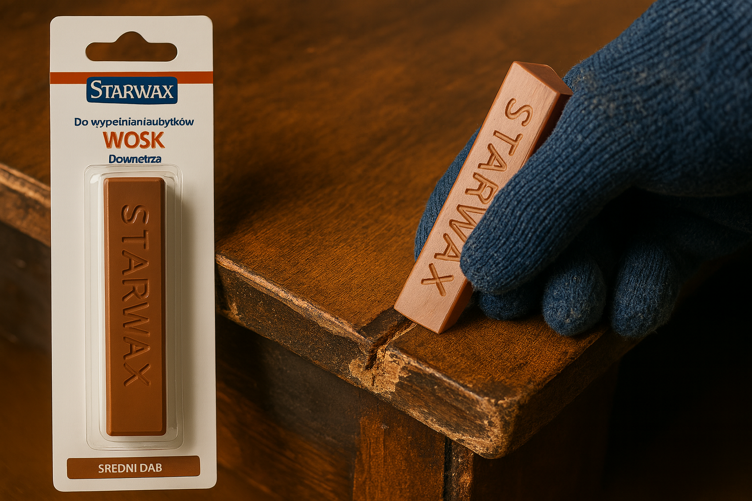 воск для мебели Starwax от царапин